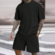 Load image into Gallery viewer, Men&#39;s Solid Textured Shorts Set
